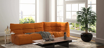 Угловой диван в интерьере гостиной-17, Диван Француз